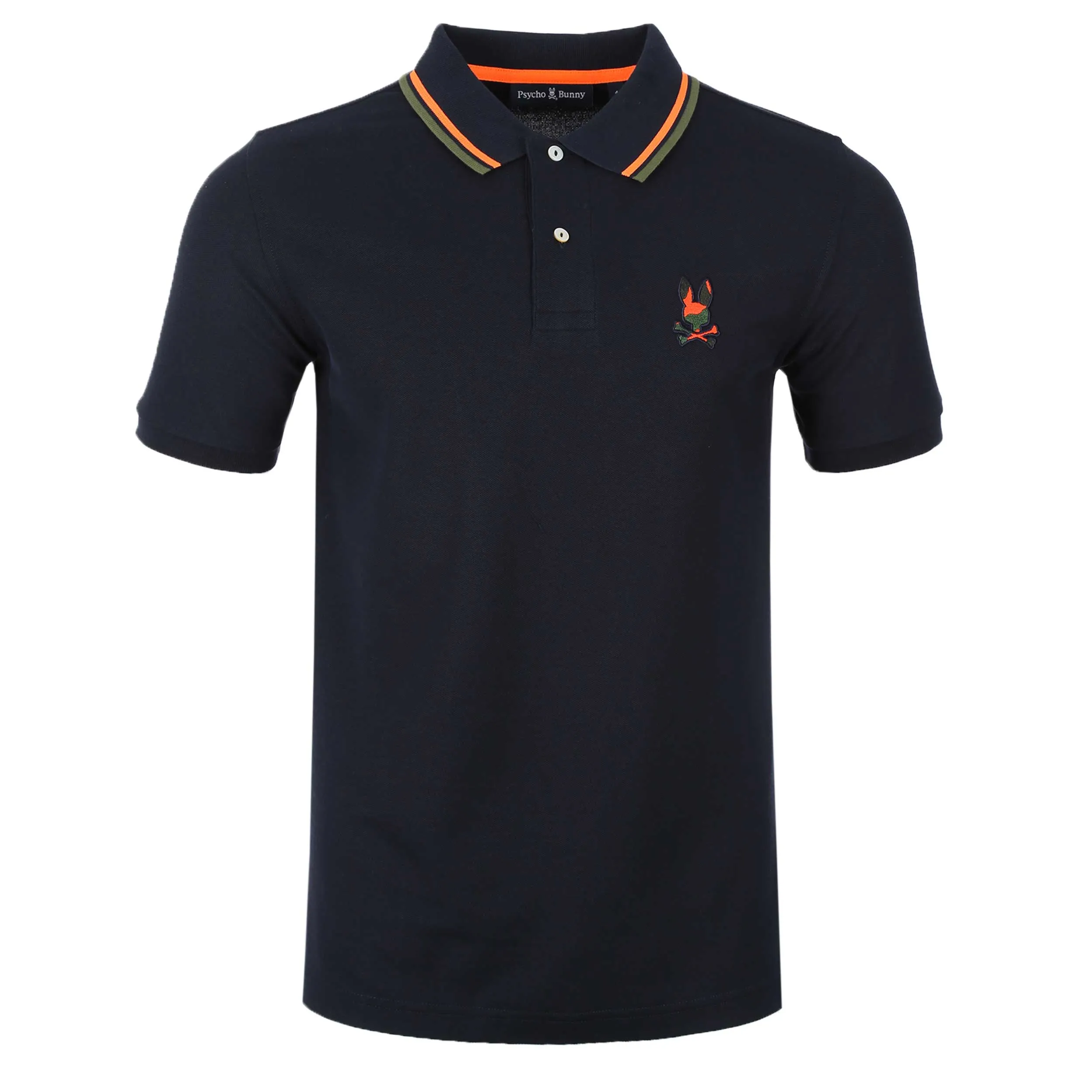 Psycho Bunny Plano Pique Polo Shirt in Navy