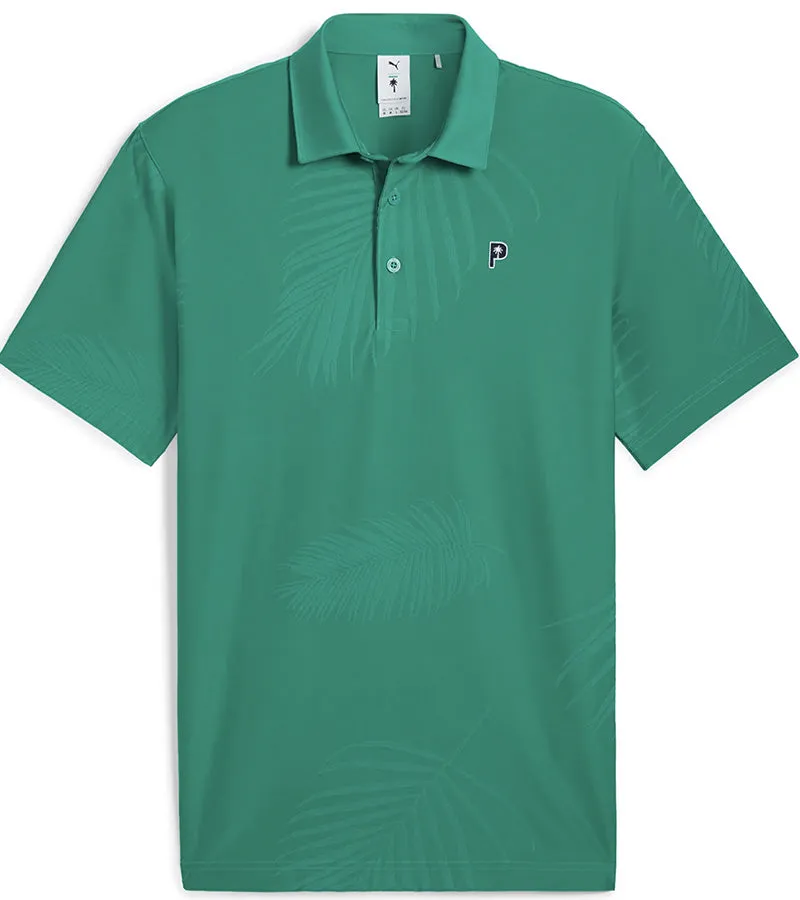 Puma Mens x PTC Jacquard Golf Polo Shirt