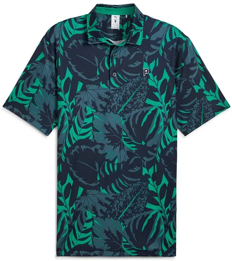 Puma Mens x PTC Palm Glitch Golf Shirt