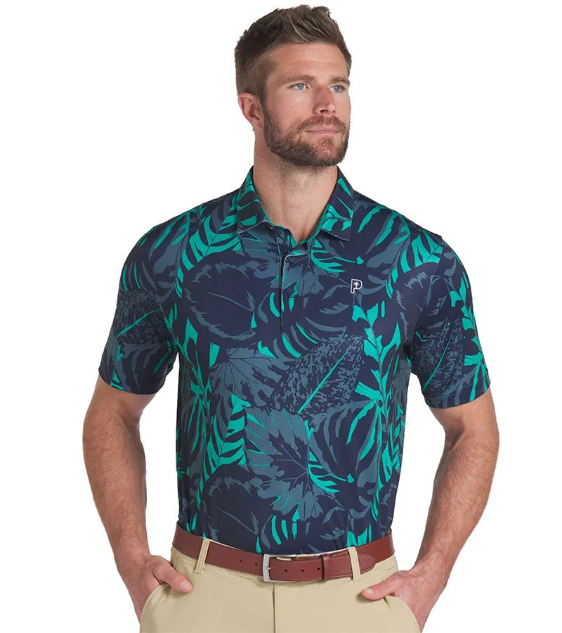 Puma Mens x PTC Palm Glitch Golf Shirt