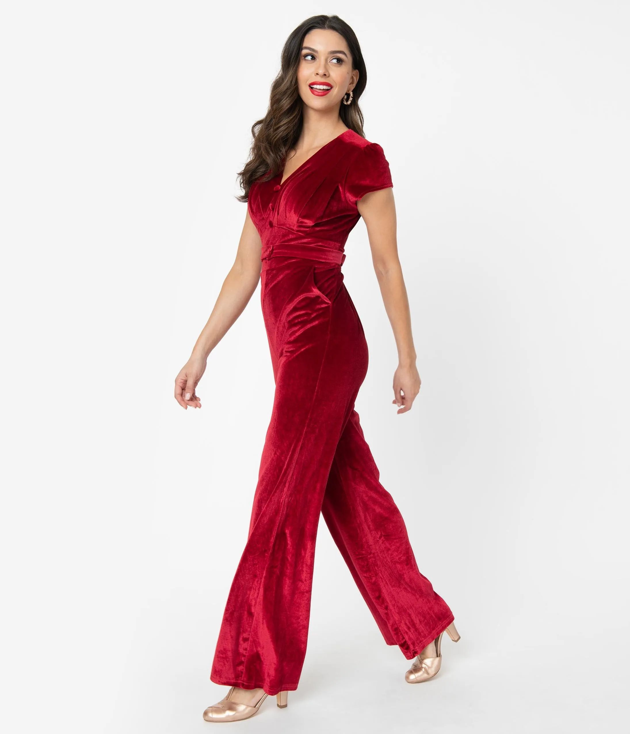 Red Velvet Jitterbug Jumpsuit