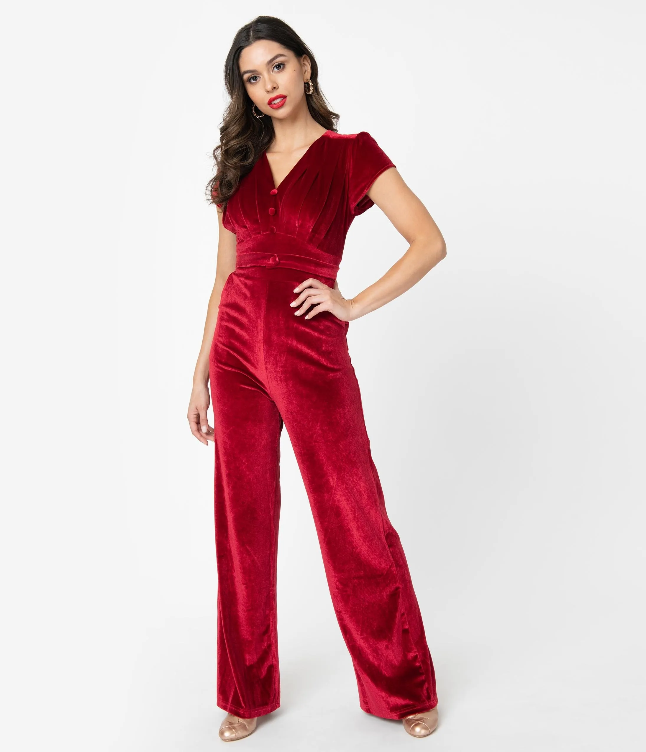 Red Velvet Jitterbug Jumpsuit