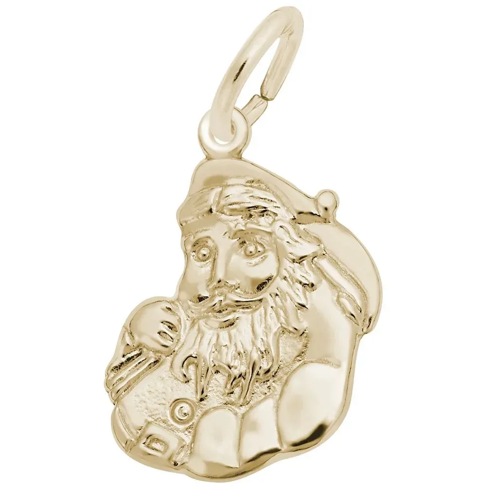 Rembrandt Charms - Flat Santa Charm - 4486