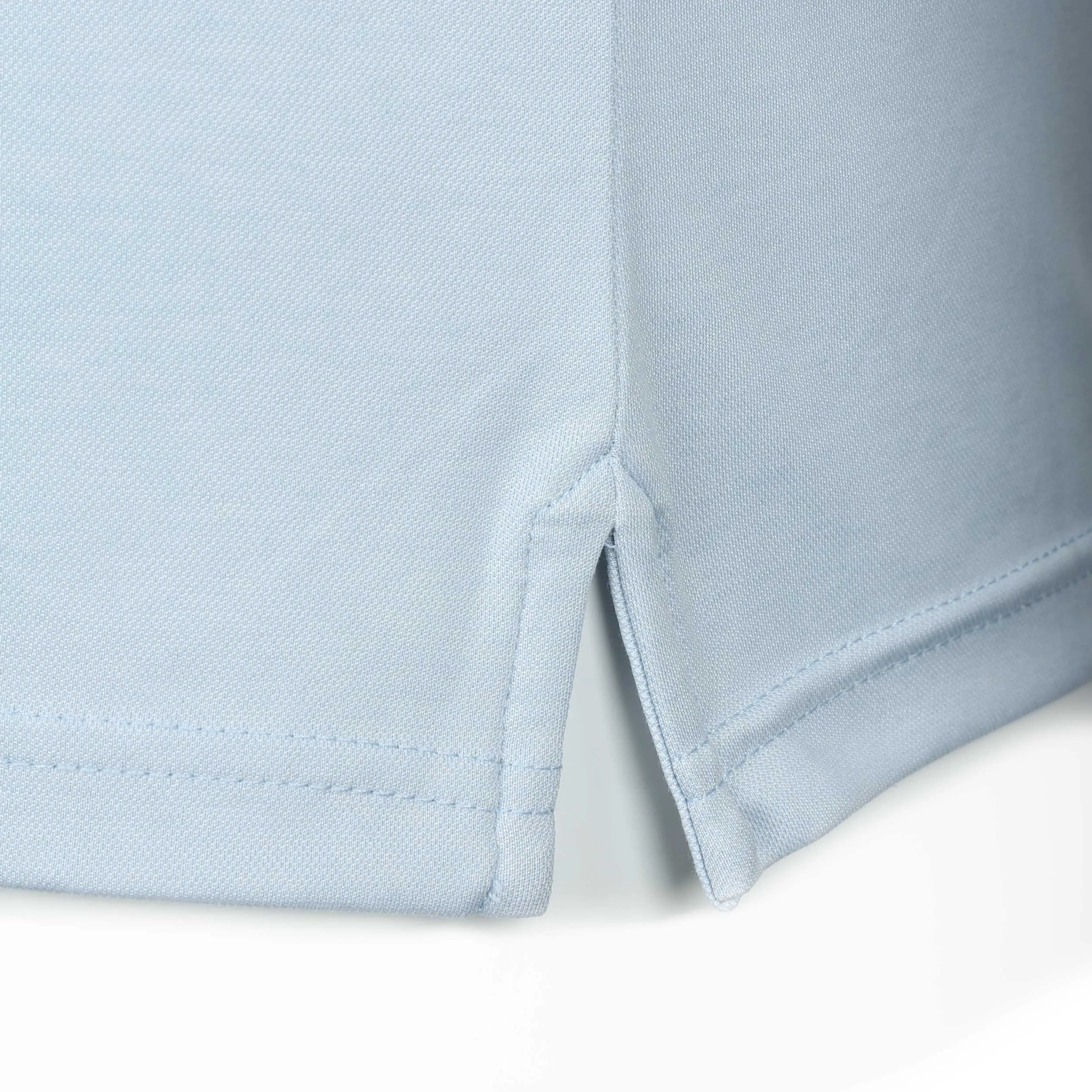 Remus Uomo Contrast Collar Polo Shirt in Sky Blue