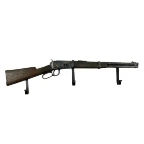 Replica Wood & Metal Wall Mount Over-Under Double Barrel Shotgun Coat Rack