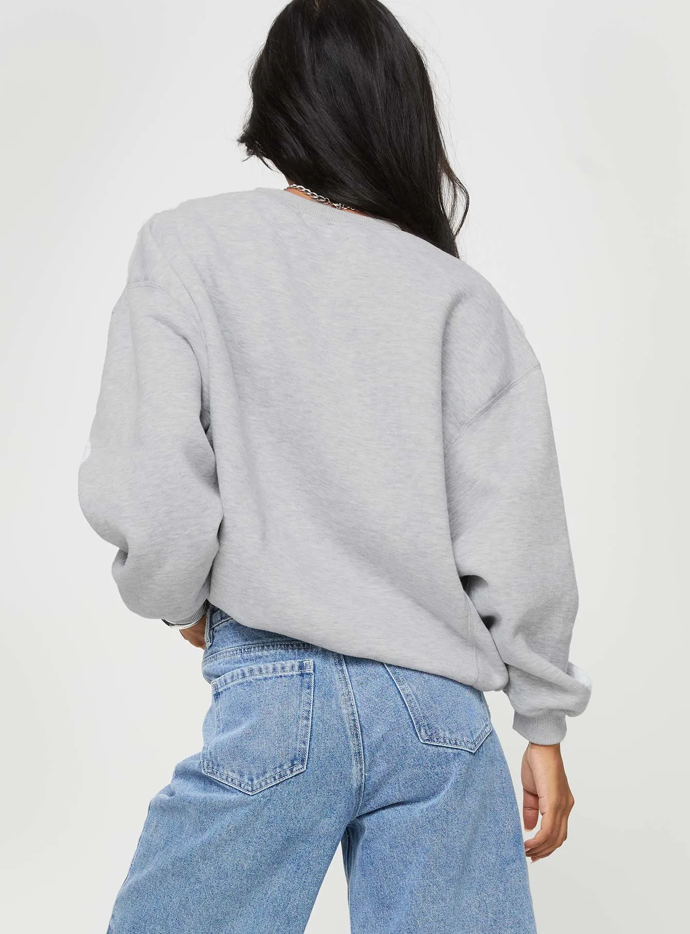 Retro Car Crew Neck Sweatshirt Grey Marle