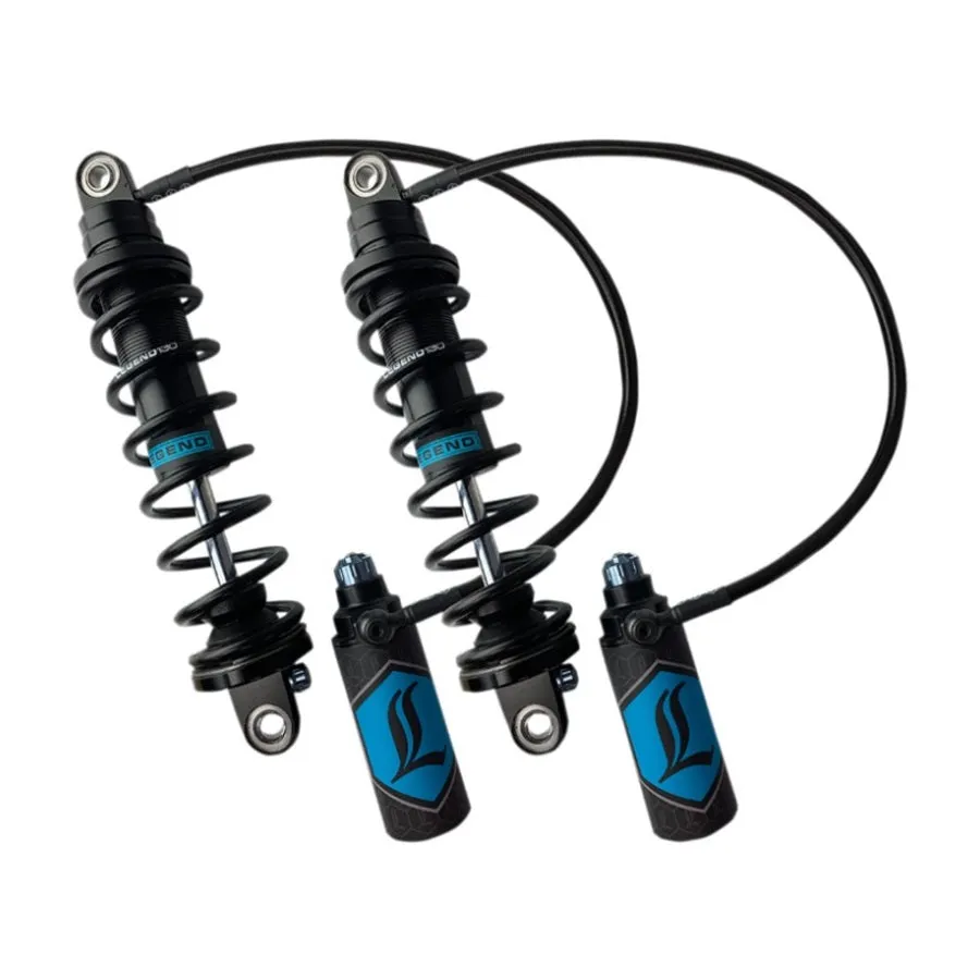 REVO ARC Remote Reservoir Shocks - Standard Springs - Black - 13" '99-'08 FL Touring models