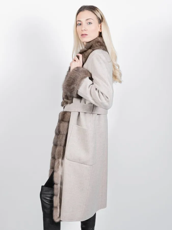 Robe Coat of Zibellino and Cashmere