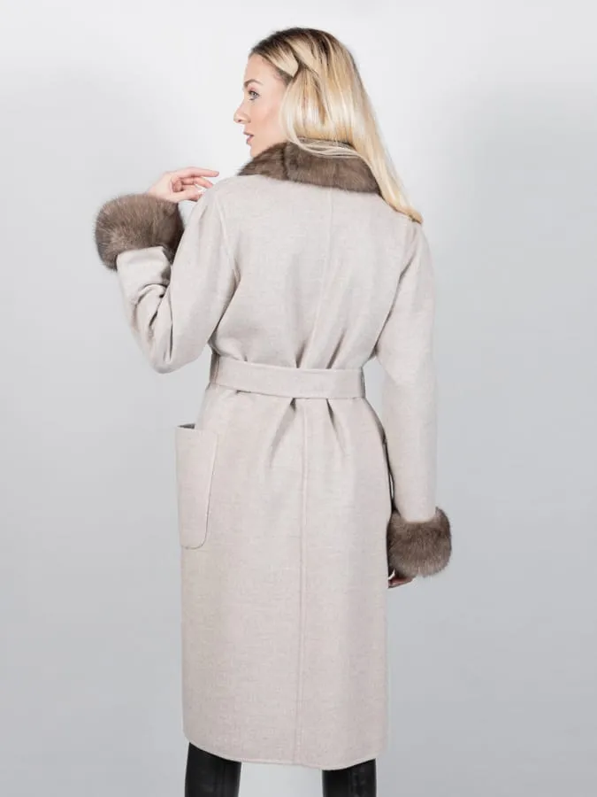 Robe Coat of Zibellino and Cashmere