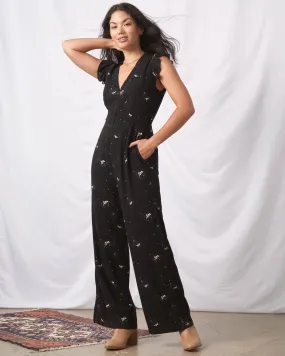 Ruffle Sleeve Jumpsuit