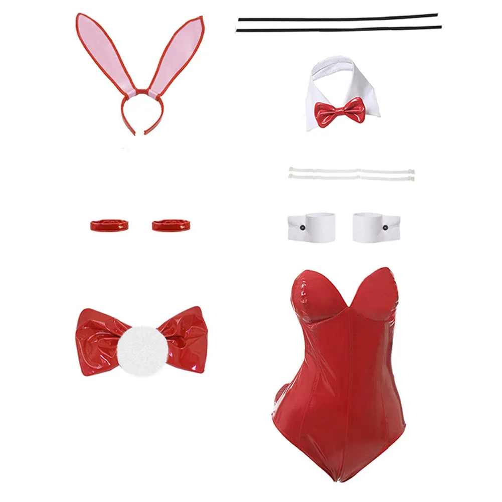 Saenai Heroine no Sodatekata Eriri Spencer Sawamura Sexy Red Bunny Girl Costume Women Sexy Jumpsuit Cosplay Costume