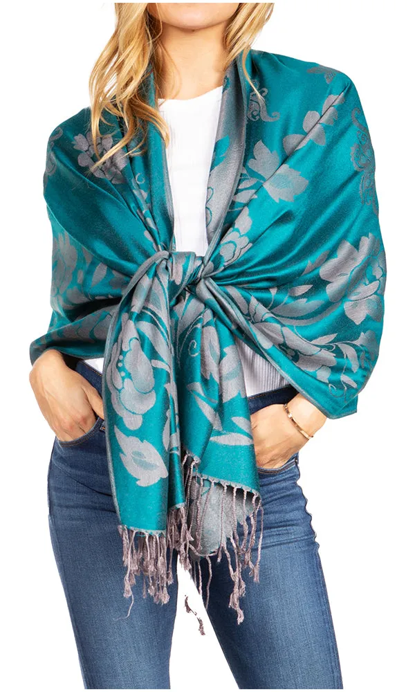 Sakkas Tawny Reversible Butterfly Pashmina/ Shawl/ Wrap/ Stole