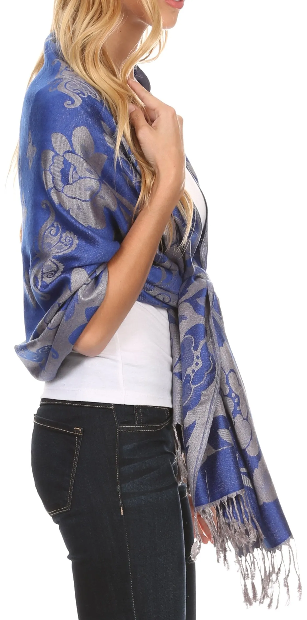 Sakkas Tawny Reversible Butterfly Pashmina/ Shawl/ Wrap/ Stole