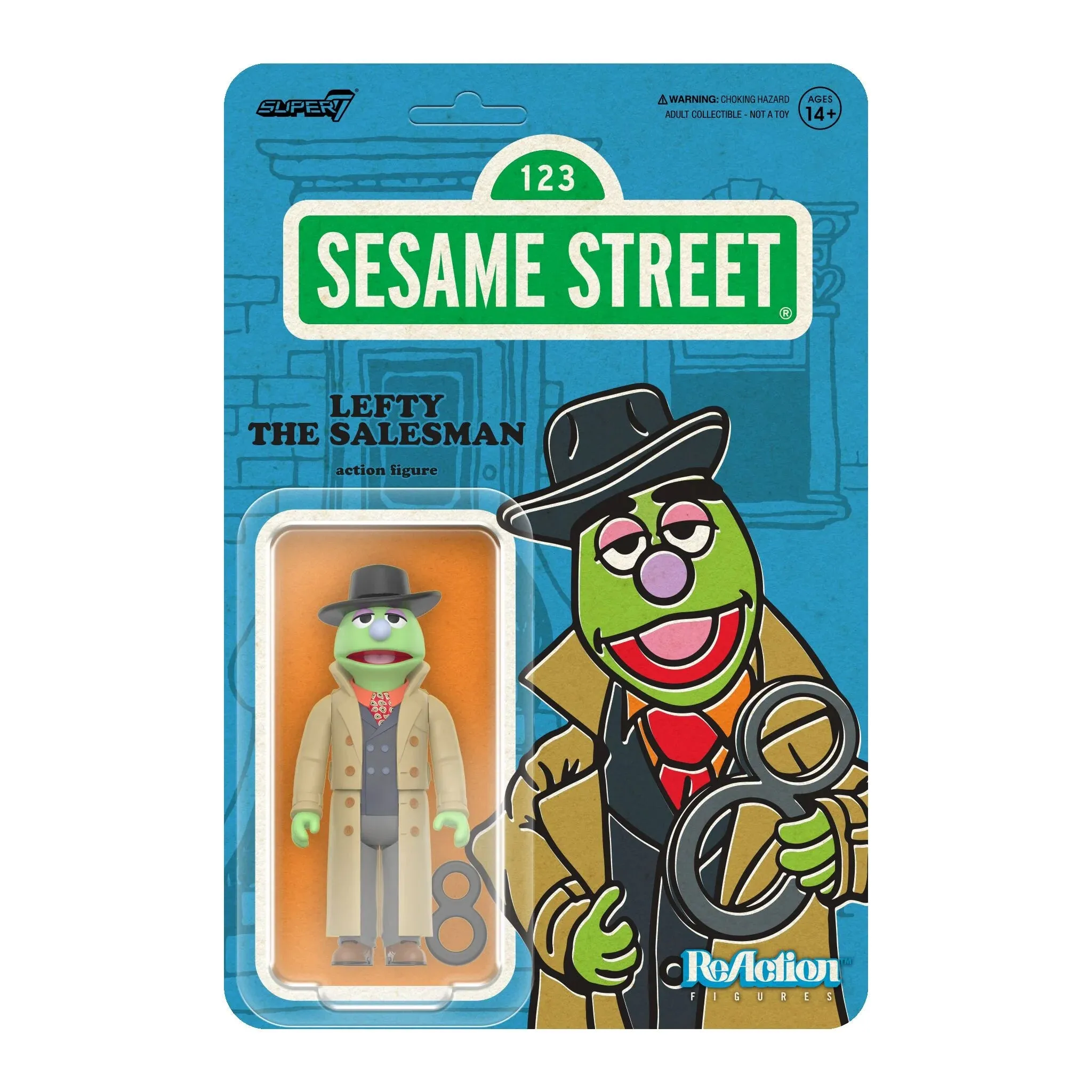 Sesame Street ReAction Figures Wave 2 Lefty The Salesman