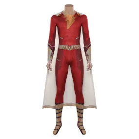 Shazam! Fury of the Gods-Shazam Cosplay Costume Jumpsuit Halloween Carnival Disguise Suit