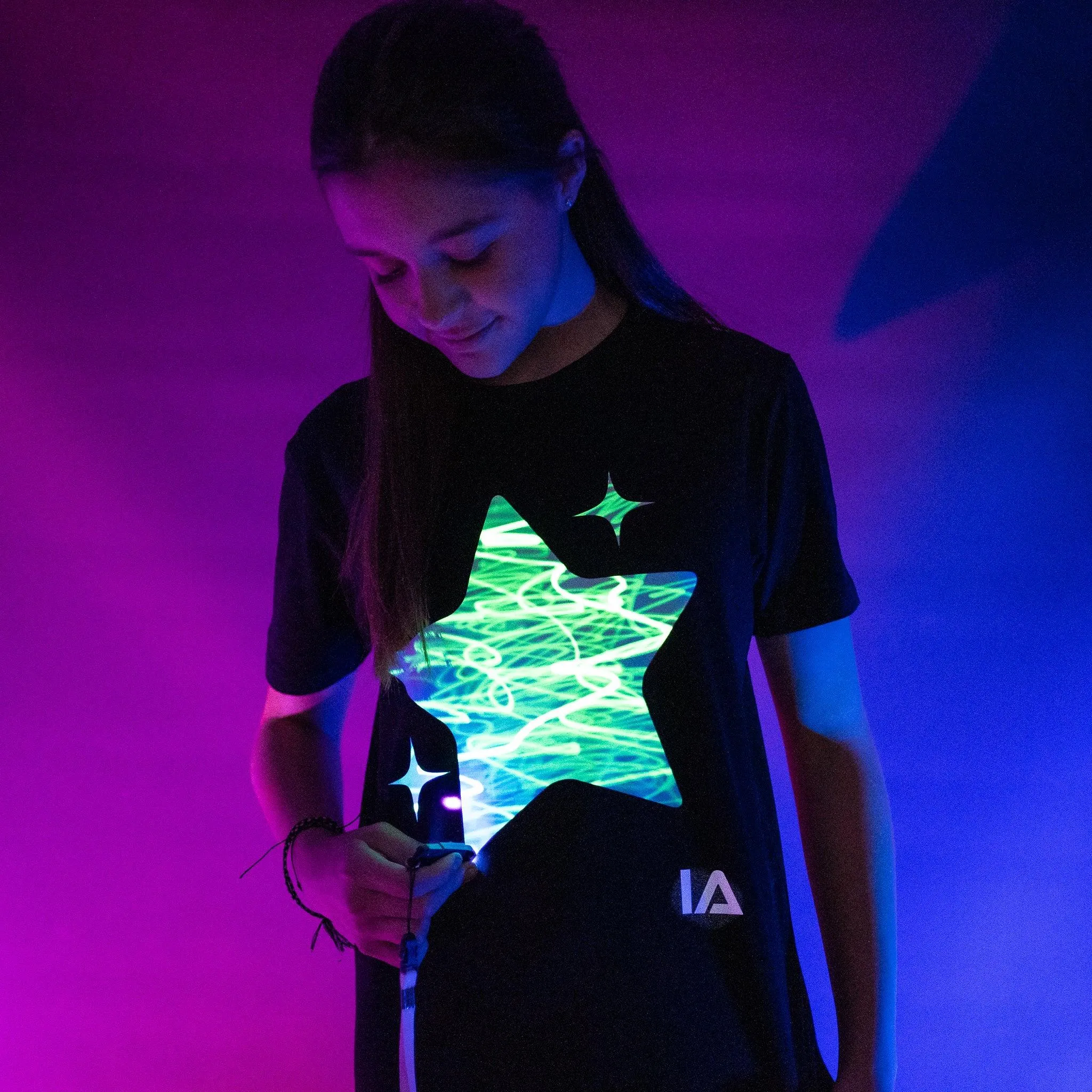 Sparkling Star Interactive Glow T-Shirt