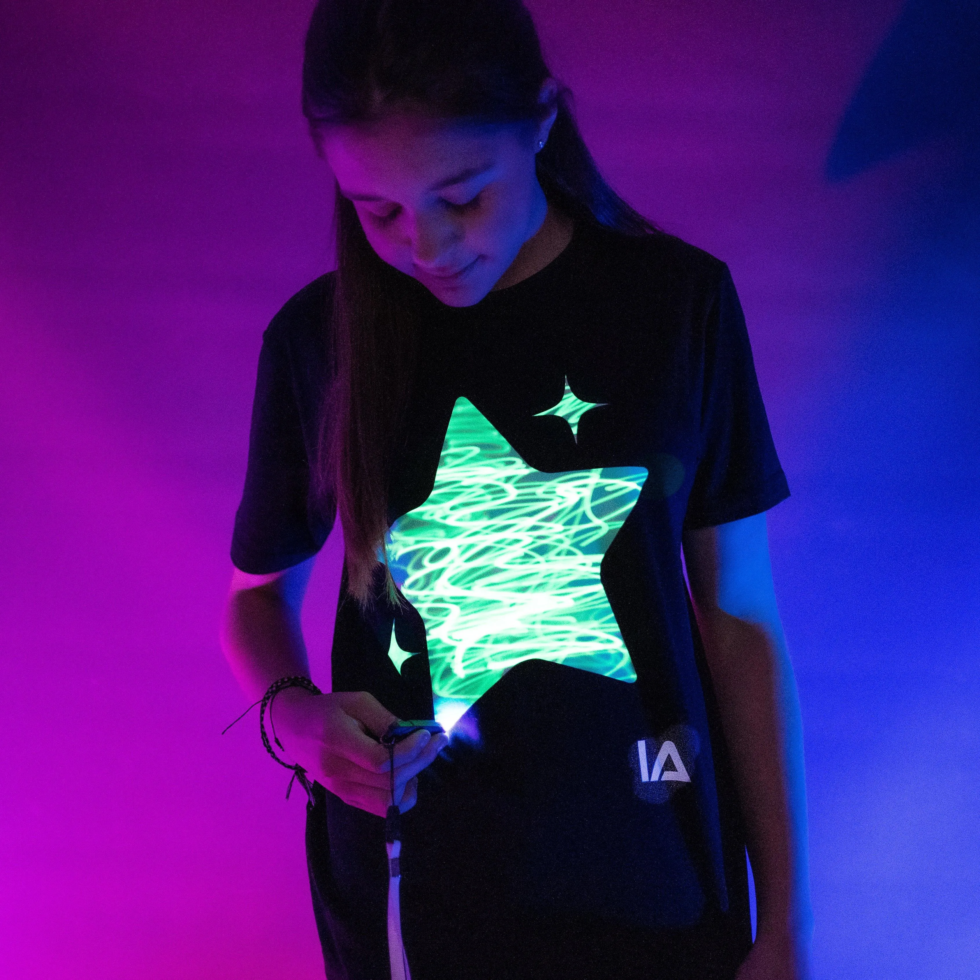 Sparkling Star Interactive Glow T-Shirt