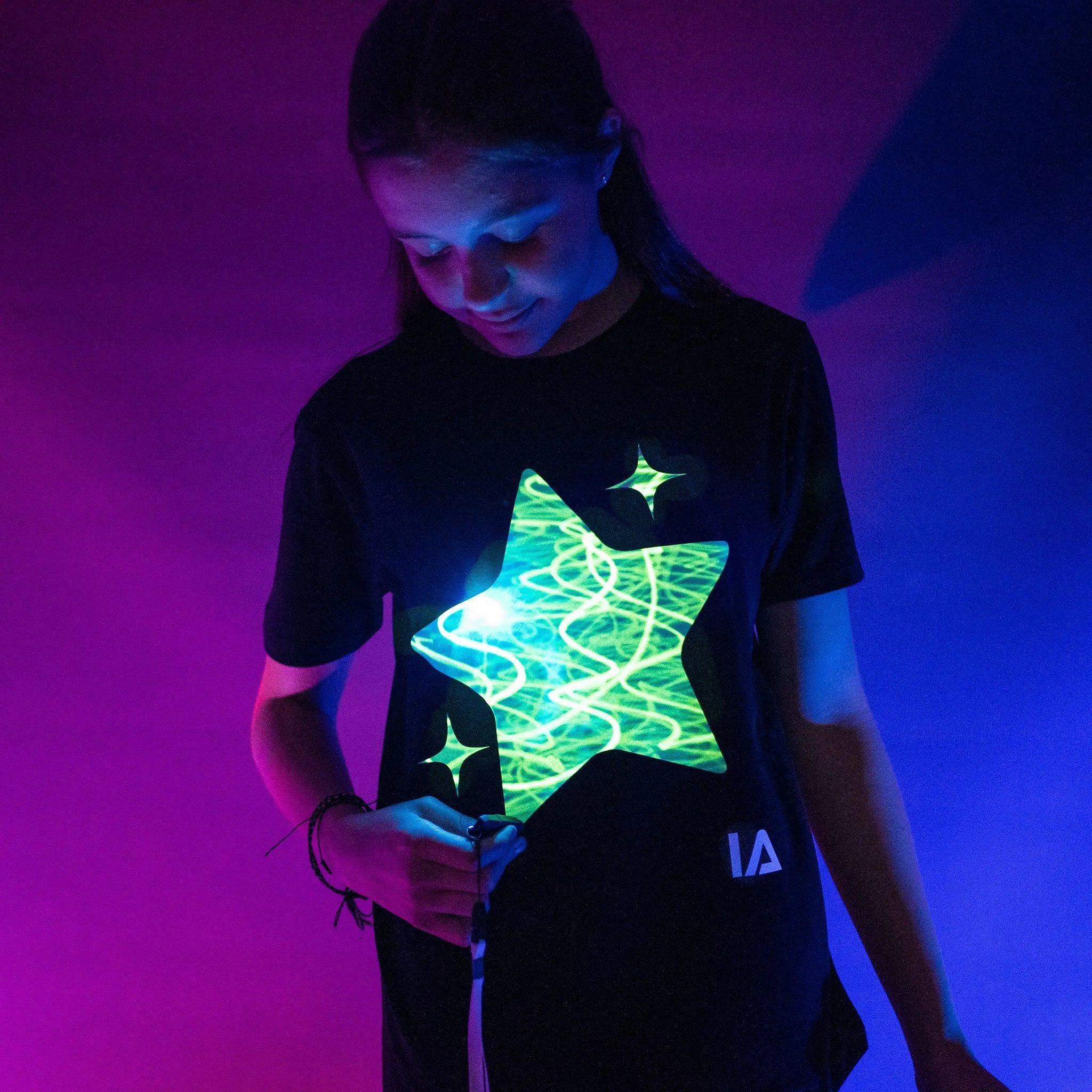 Sparkling Star Interactive Glow T-Shirt