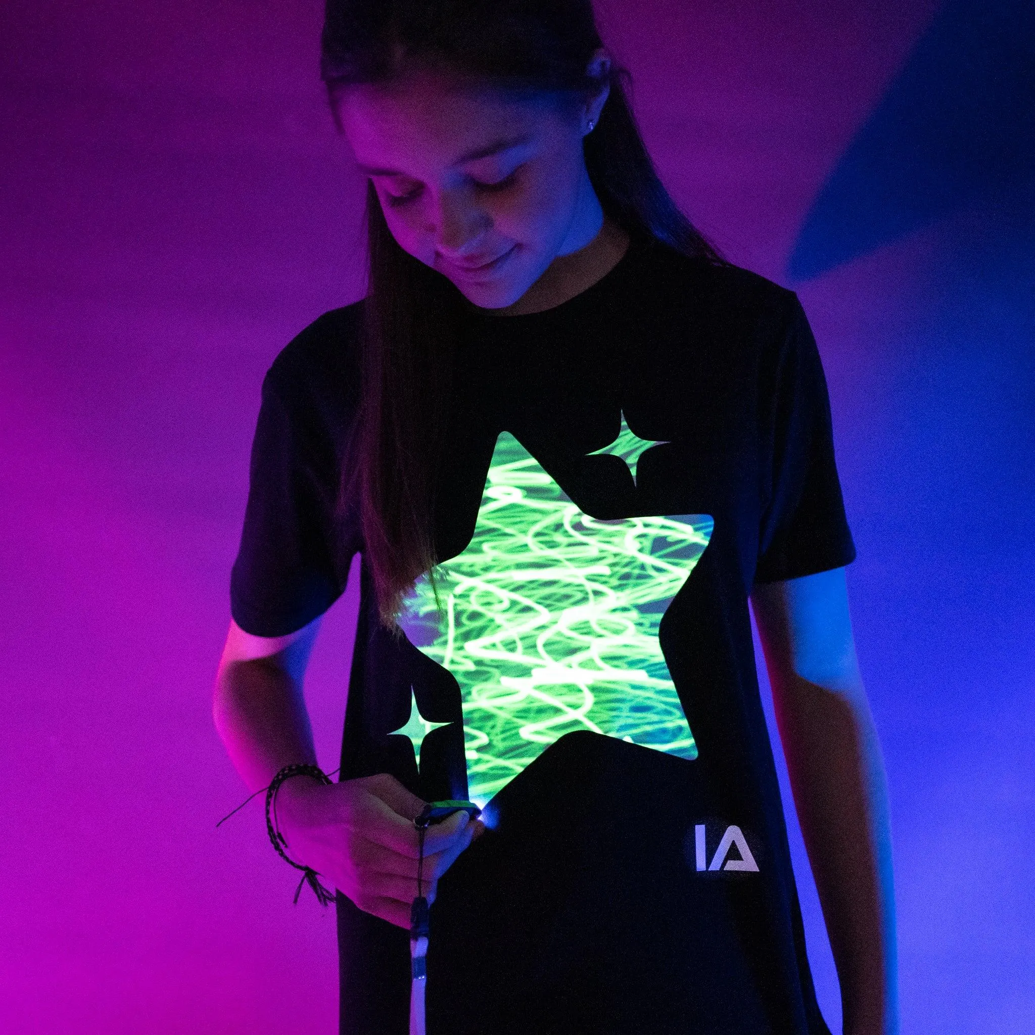 Sparkling Star Interactive Glow T-Shirt