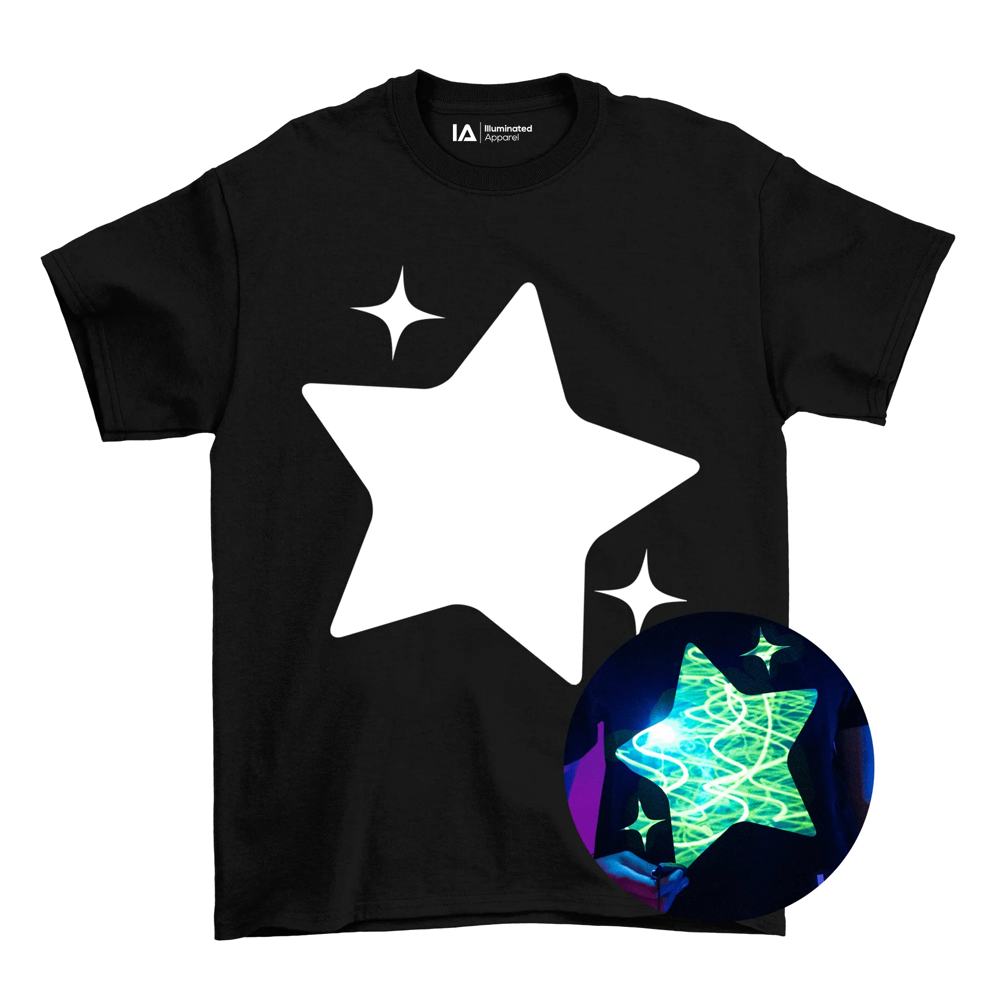 Sparkling Star Interactive Glow T-Shirt