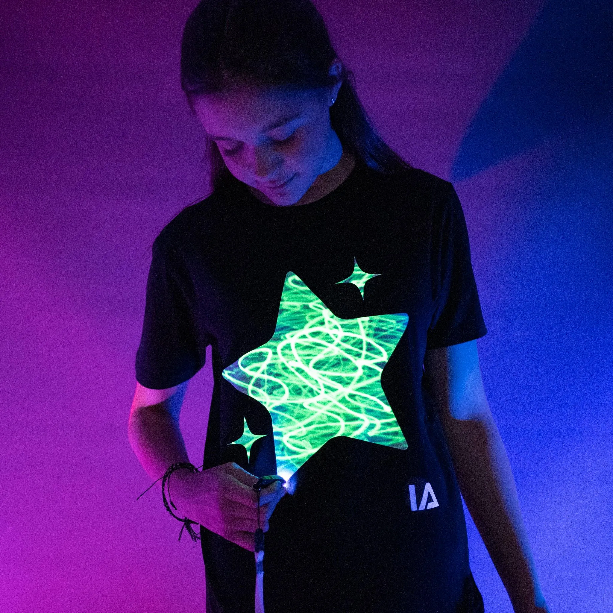 Sparkling Star Interactive Glow T-Shirt