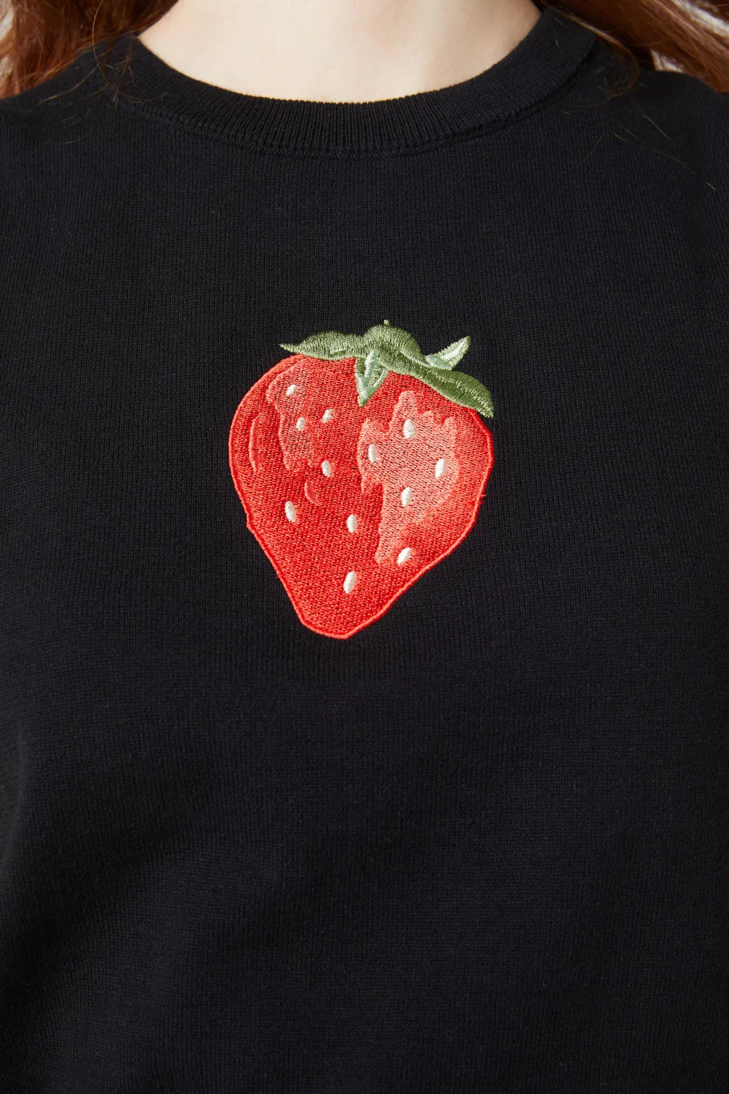 Strawberry Embroidered Vest