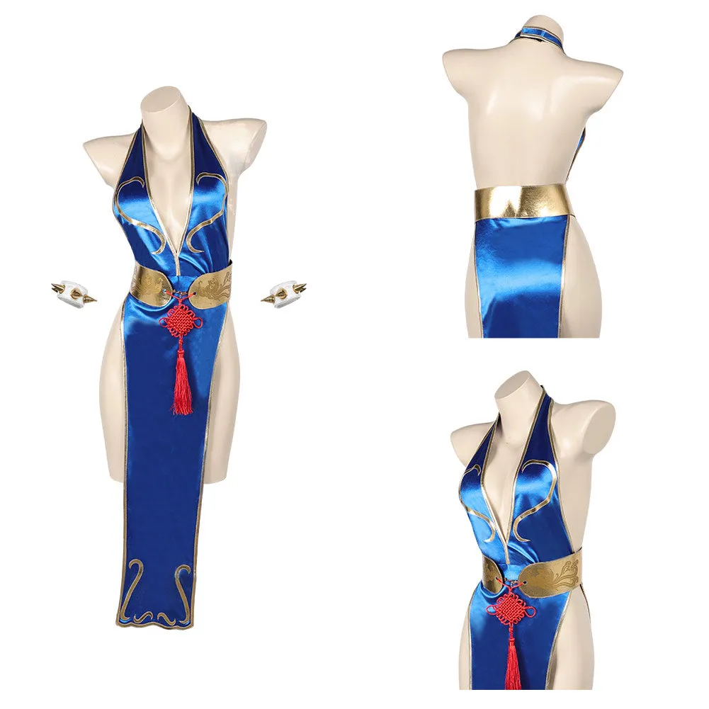 Street Fighter Chun Li Sexy Cheongsam Halloween Party Carnival Cosplay Costume