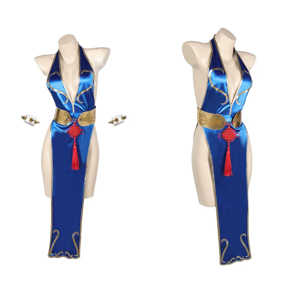 Street Fighter Chun Li Sexy Cheongsam Halloween Party Carnival Cosplay Costume