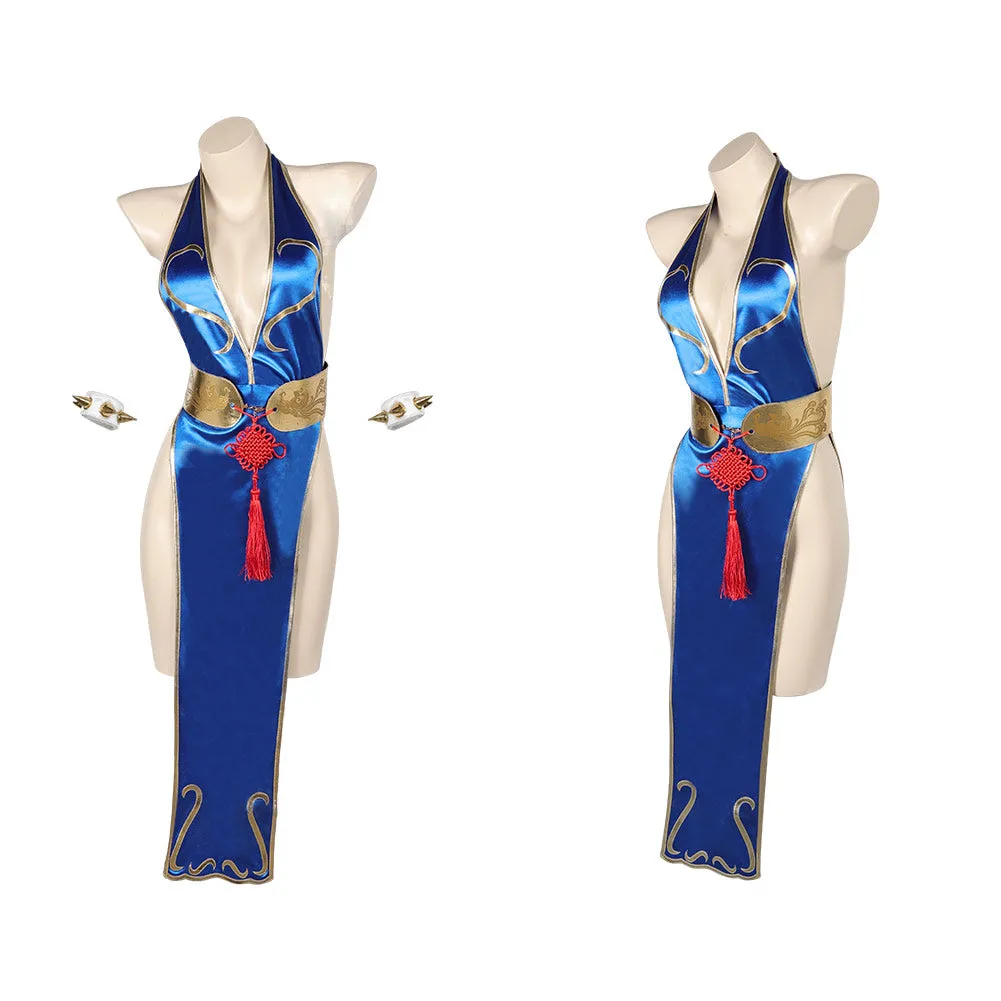 Street Fighter Chun Li Sexy Cheongsam Halloween Party Carnival Cosplay Costume