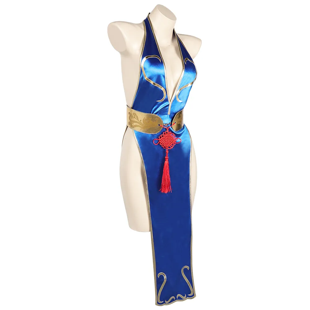 Street Fighter Chun Li Sexy Cheongsam Halloween Party Carnival Cosplay Costume