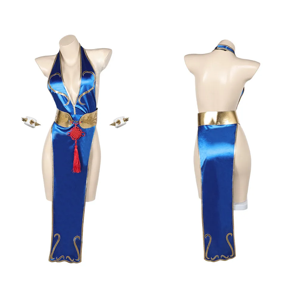 Street Fighter Chun Li Sexy Cheongsam Halloween Party Carnival Cosplay Costume