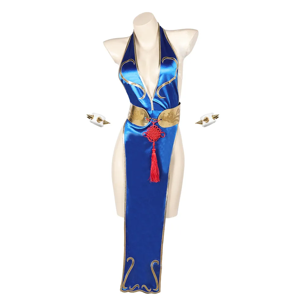 Street Fighter Chun Li Sexy Cheongsam Halloween Party Carnival Cosplay Costume