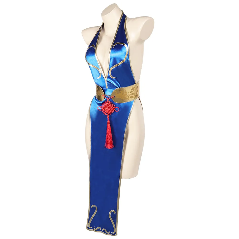 Street Fighter Chun Li Sexy Cheongsam Halloween Party Carnival Cosplay Costume