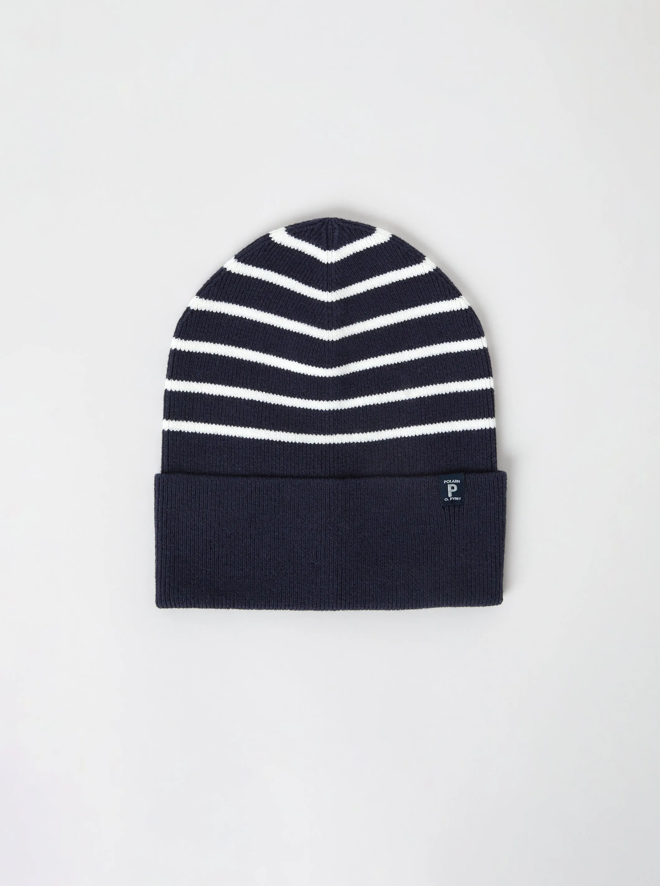 Striped Ribbed Kids Beanie Hat