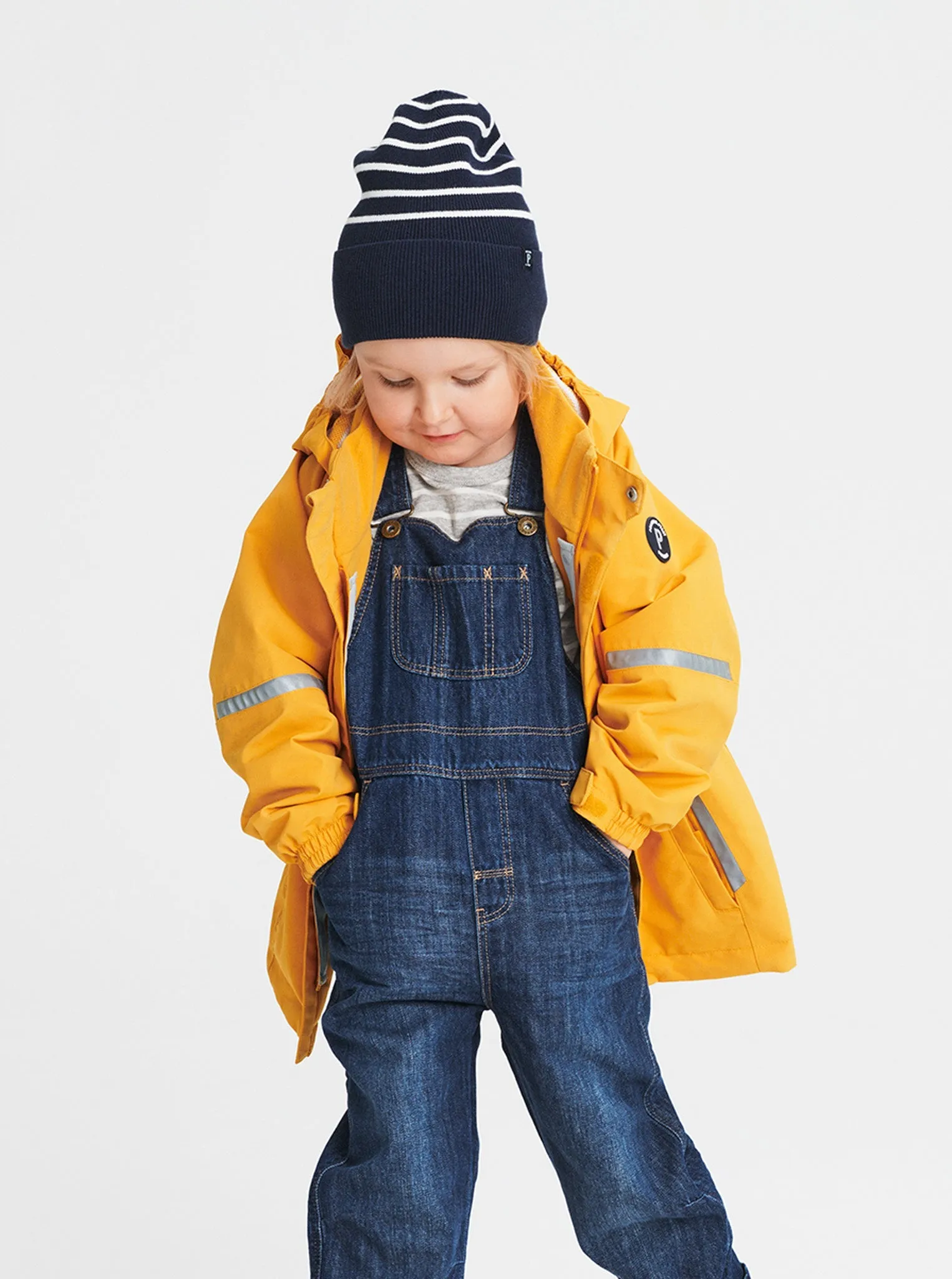 Striped Ribbed Kids Beanie Hat