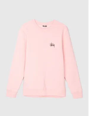 Stussy Basic Sweatshirt - Dusty Rose Pink