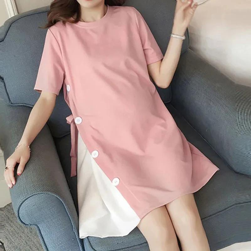 Stylish Summer 2022 Maternity Nursing Dress - Breastfeeding &amp; Pregnancy Casual Wear