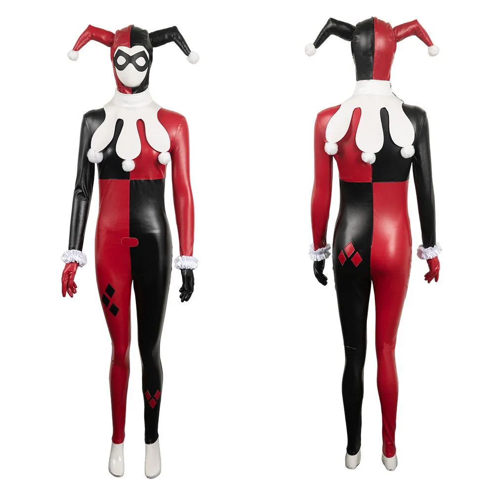 Suicide Squad: Kill the Justice League Harley Quinn Women Jumpsuit Cosplay Costume