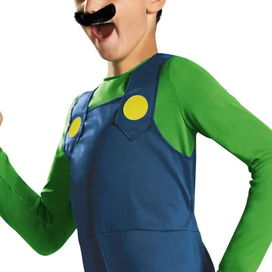 Super Mario Luigi Childs Costume | 1 ct