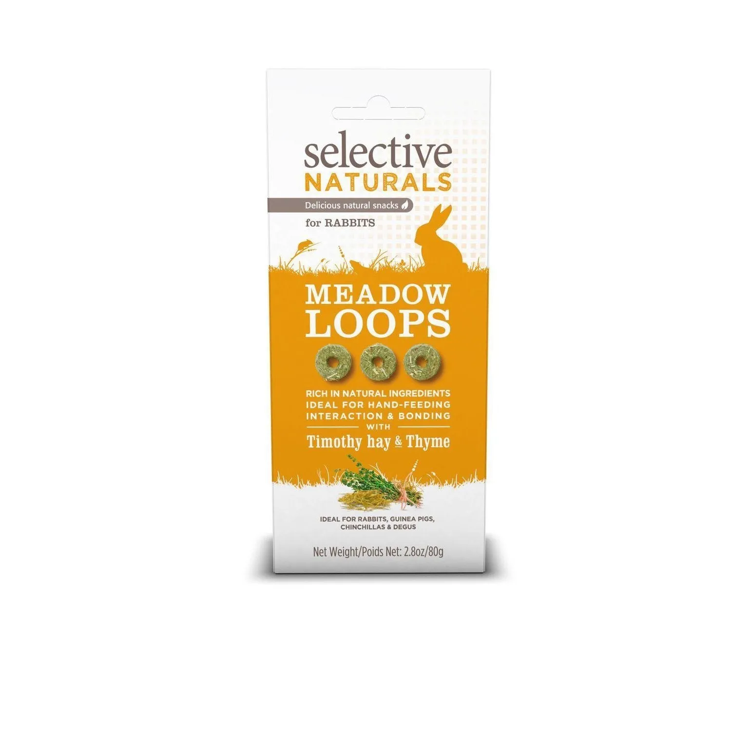 Supreme Selective Naturals Meadow Loops Rabbit Treats 80g