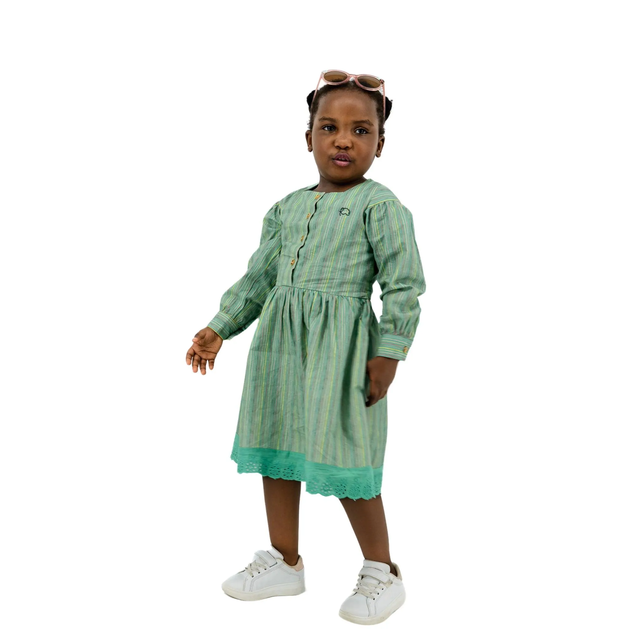 Sustainable Summer Fun: Eco-Friendly Green Stripe Dress