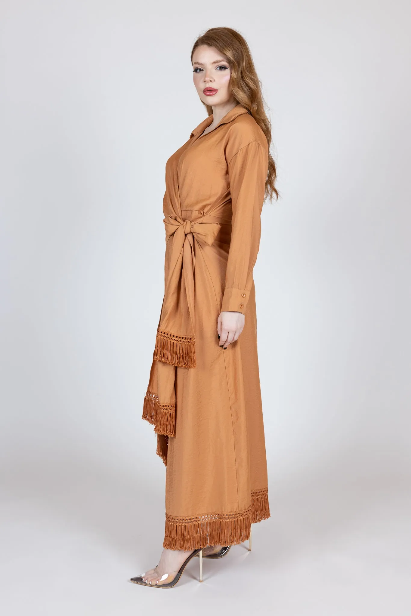 Tassel Wrap Dress Aviva