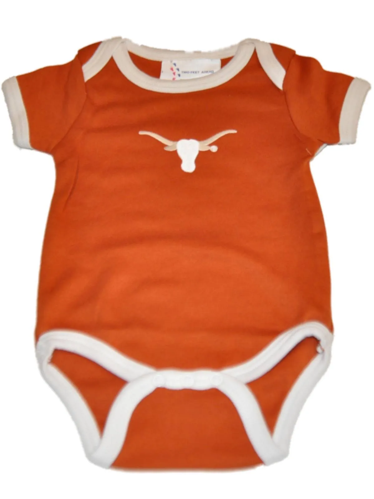 Texas Longhorns TFA Infant Baby Lap Shoulder Ringer Romper One Piece Outfit