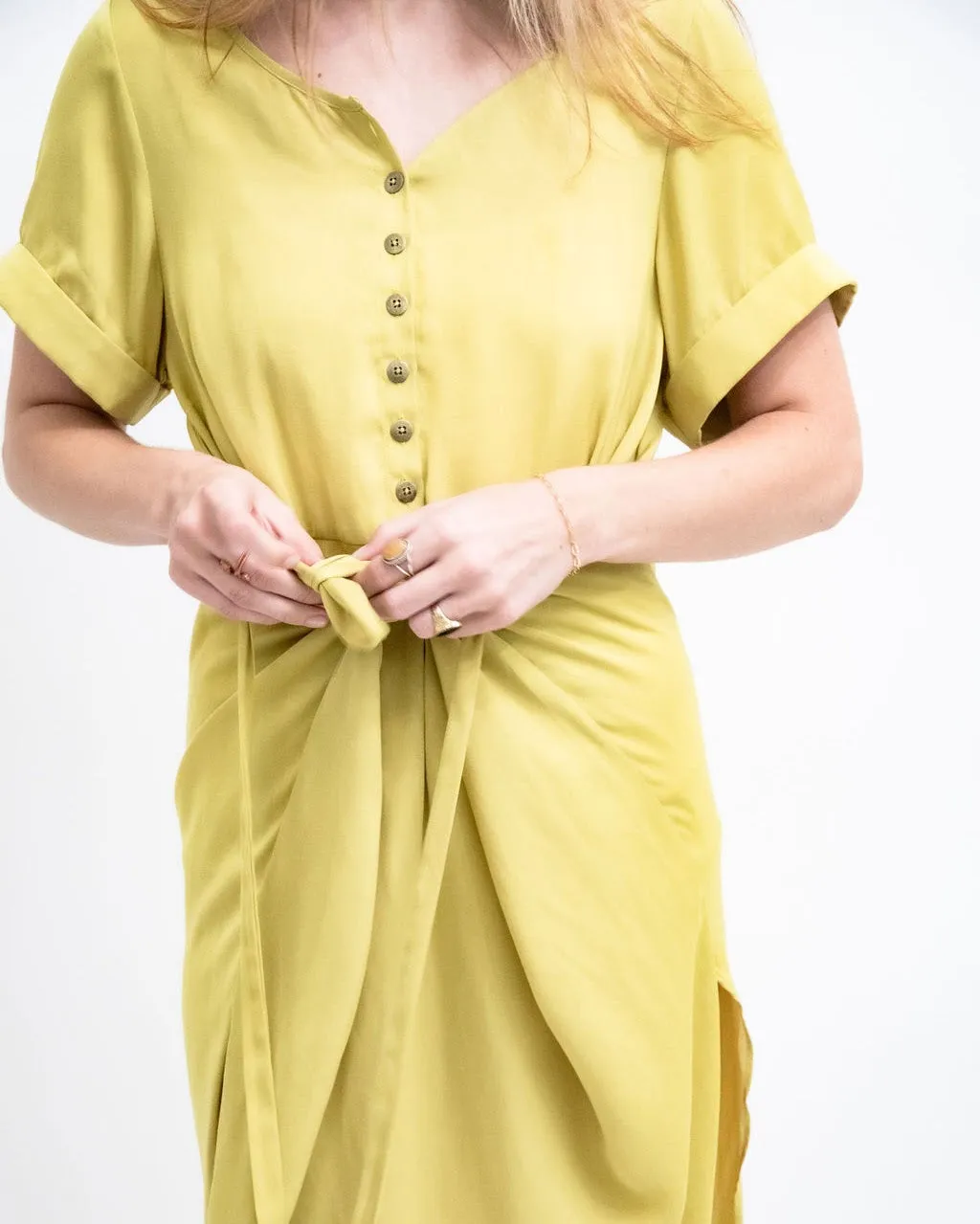 The Amanda Dress-Lime