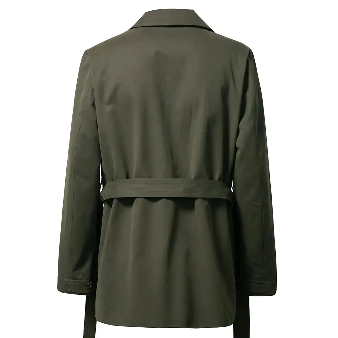 THE GREEN MONACO II SHORT TRENCH COAT