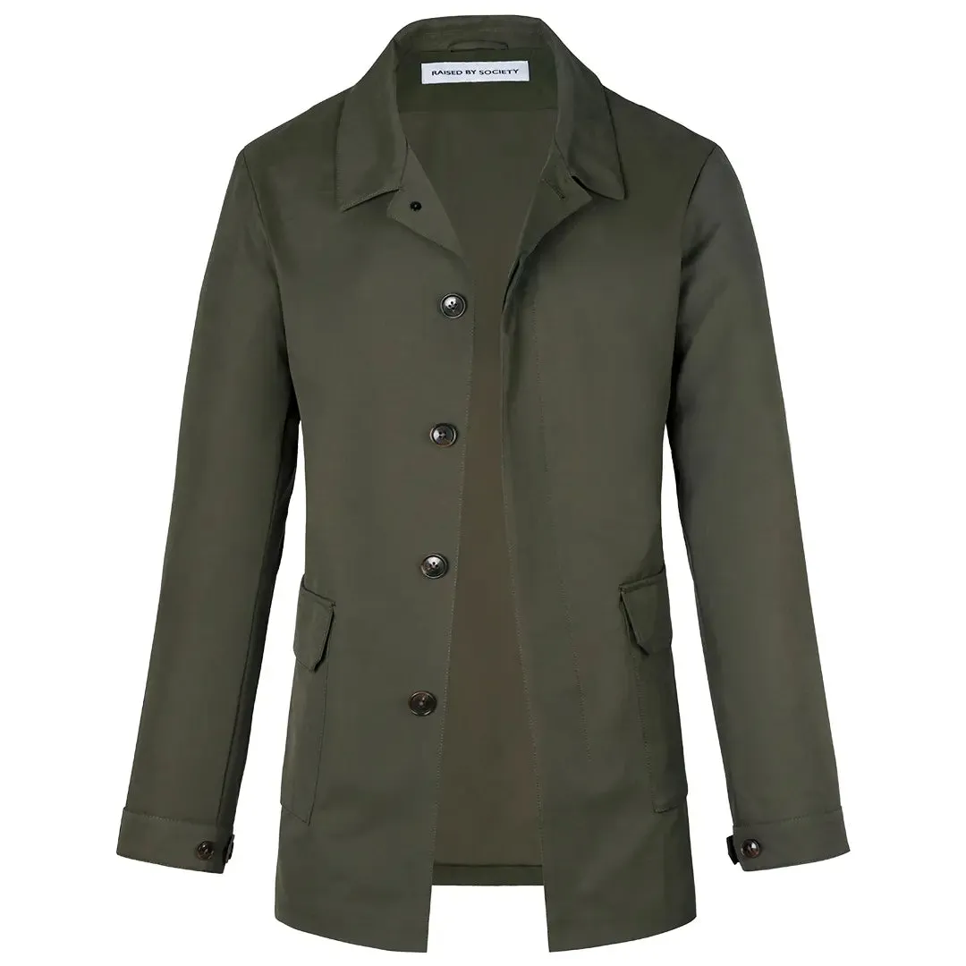 THE GREEN MONACO II SHORT TRENCH COAT