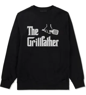 The Grillfather BBQ Dad Grill Mens Crewneck Sweatshirt