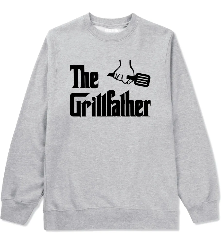 The Grillfather BBQ Dad Grill Mens Crewneck Sweatshirt