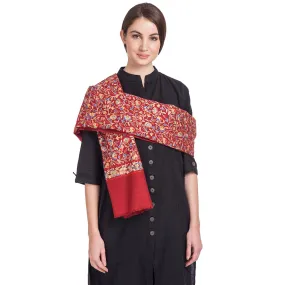 Tripti Floral Embroidered Cashmere Shawl