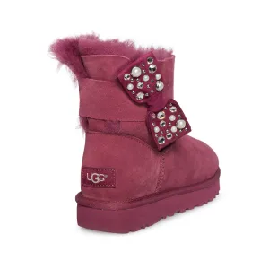 UGG Mini Bailey Bow Brilliant Garnet Boots - Women's